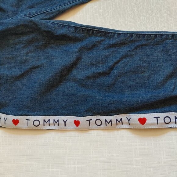 Tommy Hilfiger Elastic Cuff Joggers Girls 14 I <3 - Picture 6 of 8